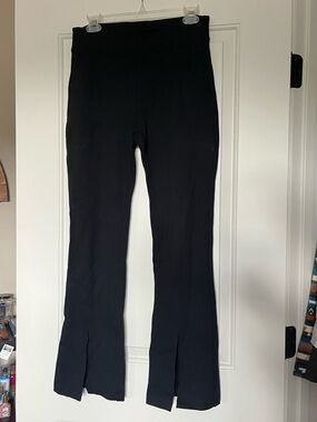 CAbi Black Boot Cut Slit Leg Pants